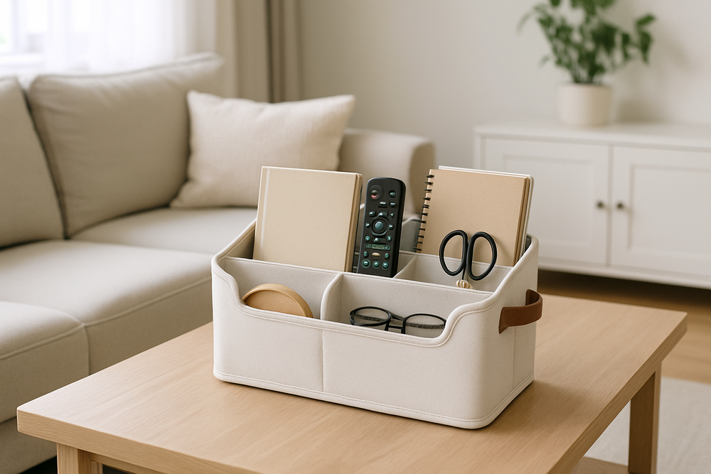 Organizer multifunzione per il salotto: come tenere tutto in ordine e a portata di mano