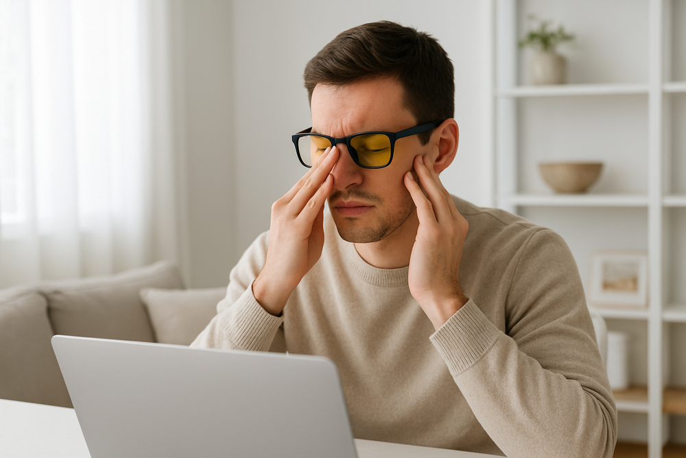 Come ridurre l’affaticamento degli occhi da schermo: guida agli occhiali anti luce blu